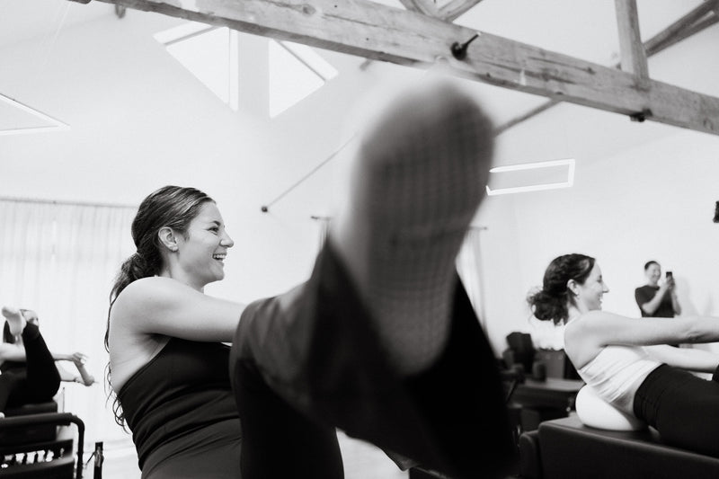 A closer view of reformer Pilates at Woodbury