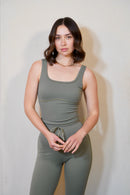 Sculpt Align Pilates Vest Top | Sage Green